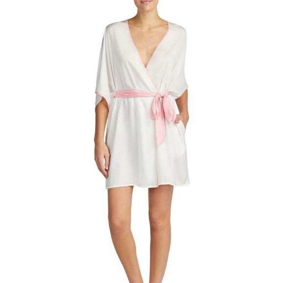 🆕️ BLUE by BETSEY JOHNSON  “BRIDE” Satin Robe - Picture 2 of 8